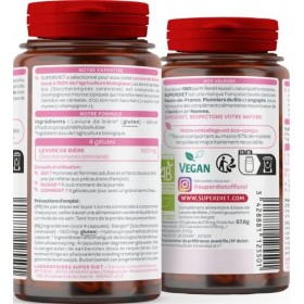 SUPERDIET - LEVURE DE BIERE BIO - 100 gélules