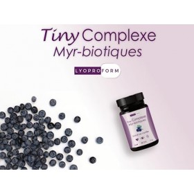 Myrtille & Probiotiques - Complément alimentaire digestion, santé vasculaire & santé occulaire - LYOPROFORM Tiny complexe Myr