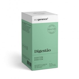Ecogenetics Digestion - Soulage la Digestion Difficile, Gaz et Ballonnements, Estomac et Transit Intestinal - 60 Capsules