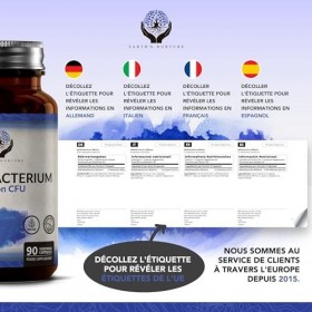 EN Bifidobacterium Probiotique | 90 Probiotiques Bifidobacterium - 5 Milliards dUFC Bifidobacterium par Capsule - Probiotiqu