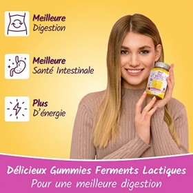 VITAFUL Probiotics - Pour une Digestion & une Flore Intestinale Saines - 3 Souches de Bactéries, Prébiotique, Vitamines C B3 