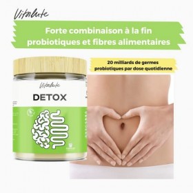 Darmkur Pulver Cure intestinale - Cure d 1 mois avec Probiotiques 20 milliards de cultures par dose quotidienne , Cure déto