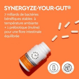 SYNERGIZE-YOUR-GUT 30 Capsules - Probiotiques pour la Santé Intestinale, Inuline, Probiotique Multi-Souches, Complexe de Cu