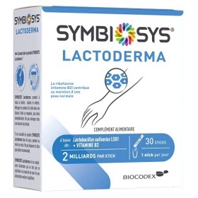 Lactoderma 30 sticks avec vitamine B2 Symbiosys