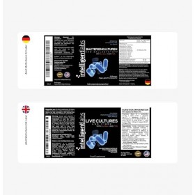 50&nbsp;Milliards dUFC Cultures Vivantes et Fibres par Intelligent Labs, 10 souches de cultures vivantes résistantes à l’acide et