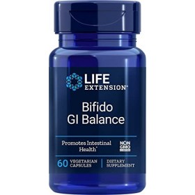 Life Extension, Bifido GI Balance, avec Bifidobacterium longum, 60 Capsules, Testé en Laboratoire, Sans Gluten, Végétarien, S