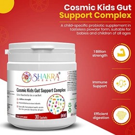 Shakra Health Cosmic Kids Complexe de soutien intestinal pour enfant | Spiritualité, science et compléments