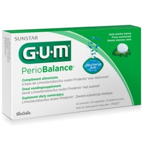 GUM PerioBalance/Complément alimentaire/Contient Limosilactobacillus reuteri Prodentis/Agréable arôme à menthe fraîche / 2 x 