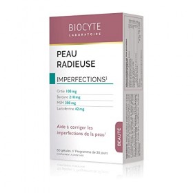 Biocyte - Peau Radieuse - Formulé pour limiter les imperfections cutanées - Multi-Minéraux - 60 Gélules