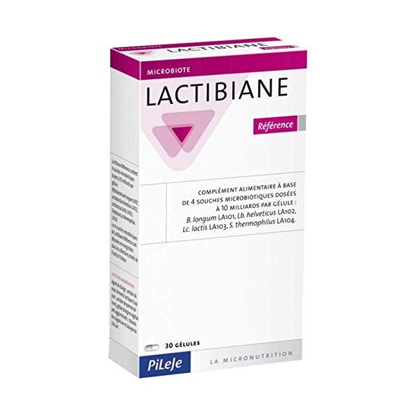 Pileje - Lactibiane Référence - Microbiote - Boite de 30 Gélules - Lot de 3 Boites 3 