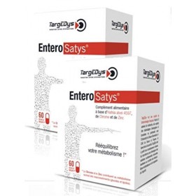 EnteroSatys - Souche Hafnia alvei 4597 - Zinc et chrome contribuant à léquilibre métabolique - Lot de 2 Boites de 60 Gélules