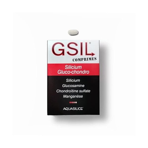 GSIL Comprimés - Silicium Gluco-Chondro - AQUASILICE - Fabriqué en France