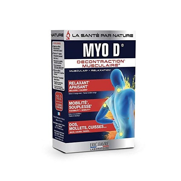 Eric Favre Myo D Décontraction Musculaire 30 Comprimés