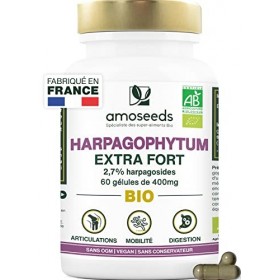 Harpagophytum BIO, Extra Fort | 3000mg par jour, 2,7% Harpagosides | Articulations, Tendons, Mobilité | Griffes du Diable | 6
