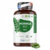 Moringa Bio Gélules 1650mg - 180 Gélules Vegan - Complément Alimentaire de Feuilles Moringa Oleifera Bio Certifié AB, Source 