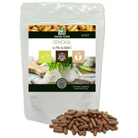 NAKURU | Fenouil | Gamme Power | Fabriqué en France | "Le Fils du Soleil !" | 90 Gélules Végétales de 375mg / Poids Net: 33,