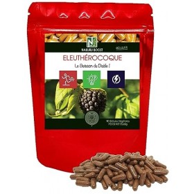 NAKURU | Éleuthérocoque | Gamme Boost | Fabriqué en France | "Le Buisson du Diable!" 90 Gélules Végétales de 285mg 