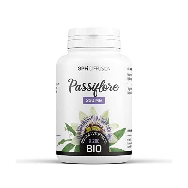 Passiflore Biologique 230 mg - 200 gélules végétales - Passiflora incarnata