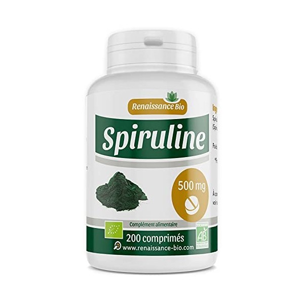 Spiruline Bio - 200 comprimés à 500 mg