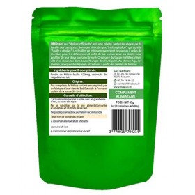 NAKURU | Mélisse | 90 Comprimés de 500mg | Gamme Relax | Fabriqué en France / "Le Piment des Abeilles !"