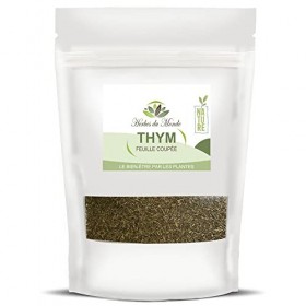 Tisane Thym feuilles séchées - Thé Thymus vulgaris - Infusion Digestive, Tonique et Antioxydant - Peu aussi sublimée vos plat