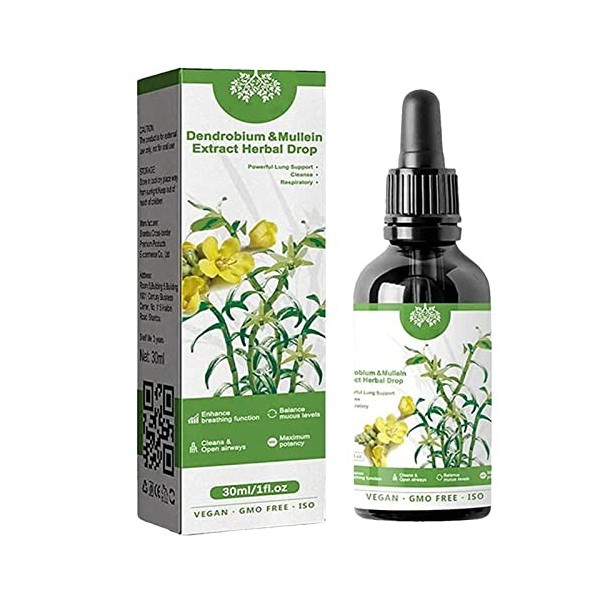 Clear Breath Essence, 30 ml Herbal Lung Health Essence, Natural Extract Herbal Drop Extract for Lung Care and Clear Breath