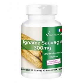 Extrait digname sauvage 300mg - 30 gélules - extrait de racine digname standardisé à 20% de diosgénine - hautement dosé - v