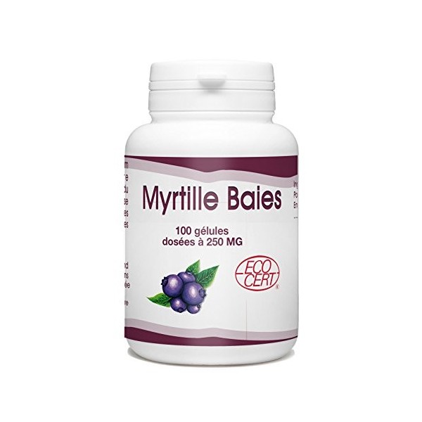 Myrtille Baies Bio - 250 mg - 100 gélules