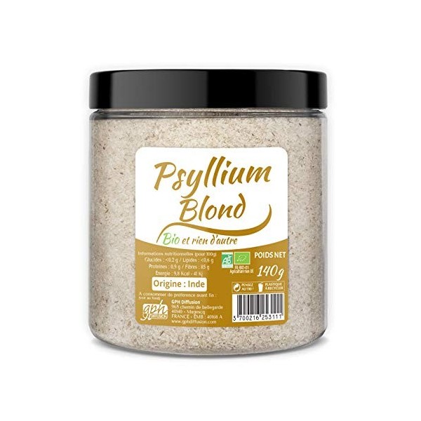 Psyllium Blond Bio 140 g - GPH DIFFUSION