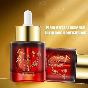 ginseng,Sérums soins la peau Huile ginseng pour le visage - Sérums coréens soins la peau, Essence Anti-âge au ginseng, huile 