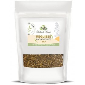 Herbes du Monde - Tisane de Réglisse BIO - Racine coupée de Haute Qualité - Infusion Organic - Détox et Digestive - 1 sachet 