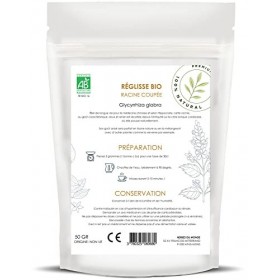 Herbes du Monde - Tisane de Réglisse BIO - Racine coupée de Haute Qualité - Infusion Organic - Détox et Digestive - 1 sachet 