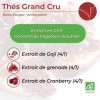THÉ VERT BIO ANTIOXYDANT • Thé Grand Cru Bio • Enrichi en Concentrés Végétaux Solubles CVS : Goji, Grenade, Cranberry Bio •