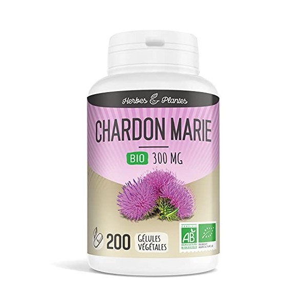 Herbes Et Plantes Chardon Marie Bio 200 Gélules 300 mg