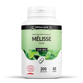 Mélisse 250 mg - 200 gélules - Certifié Ecocert