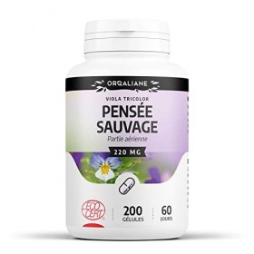 Pensée sauvage Biologique 220 mg - 200 gélules - Certifié Ecocert - Orgaliane