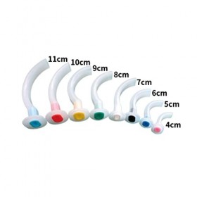 Tube de Voie aérienne jetable Multi-Couleurs pour Les Premiers Soins, Kits des Voies respiratoires 8 pièces avec boîtier en P