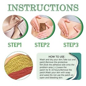 Syrisora ​​Lot de 12 Autocollants pour Enlever Les Lipomes Parfum à Base de Plantes pour Réduire Linconfort Patch Déliminat