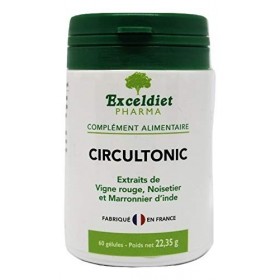 Circulation, Action drainante, Jambes légères | Circultonic 60 Gélules | Circulation veineuse, Rétention deau | Fabriqué en 