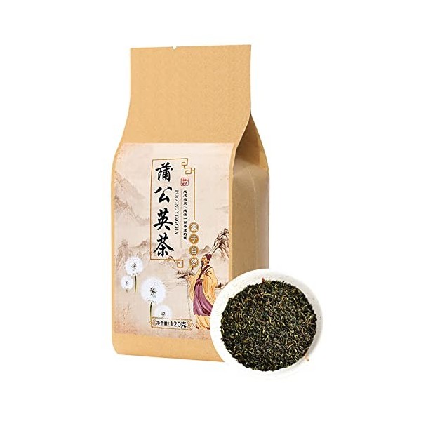 Thé de Racine de Pissenlit, Sachets de thé de Pissenlit, Sachet de Tisane Portable de 30 Sachets pour le Bureau à Domicile