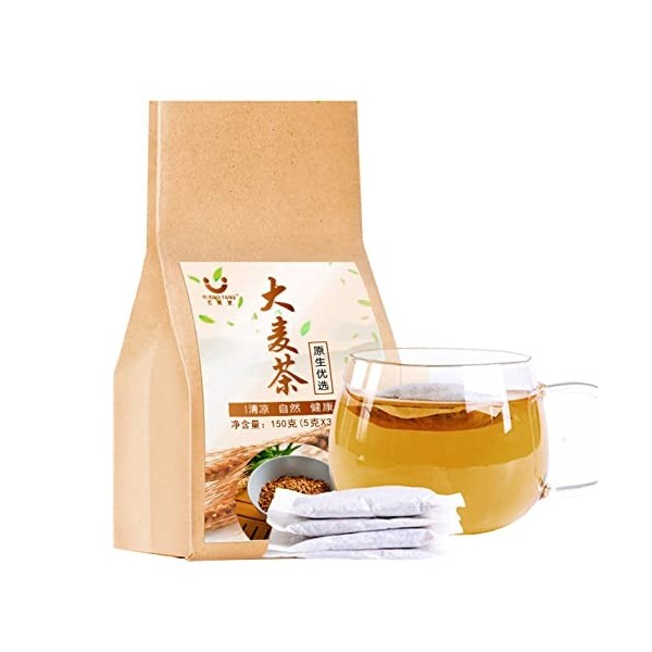 Pilipane 150g Orge Thé 30 Paquets Poudre Broyage Processus Tisane Sachet Pour Amis Beauté