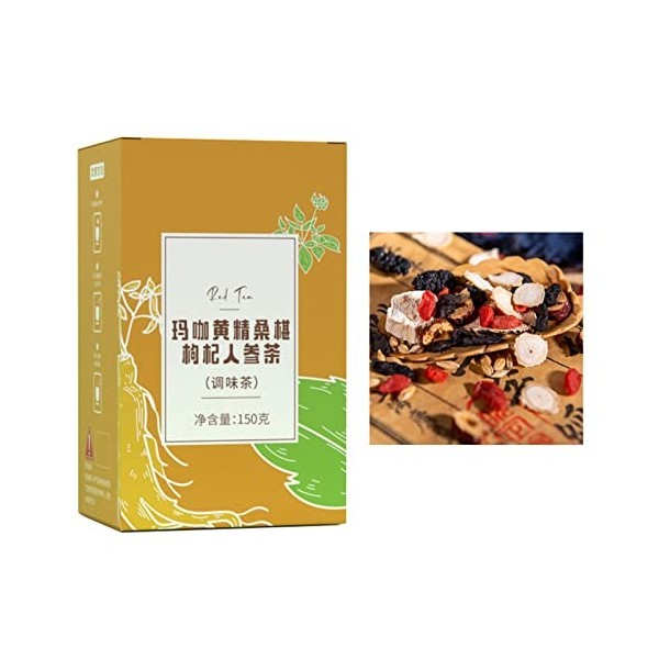 Ginseng Five Treasure Tea Maca Emballage Portable Sachets de Tisane Polygonatum Mulberry Wolfberry et Ginseng Combinaison Sac