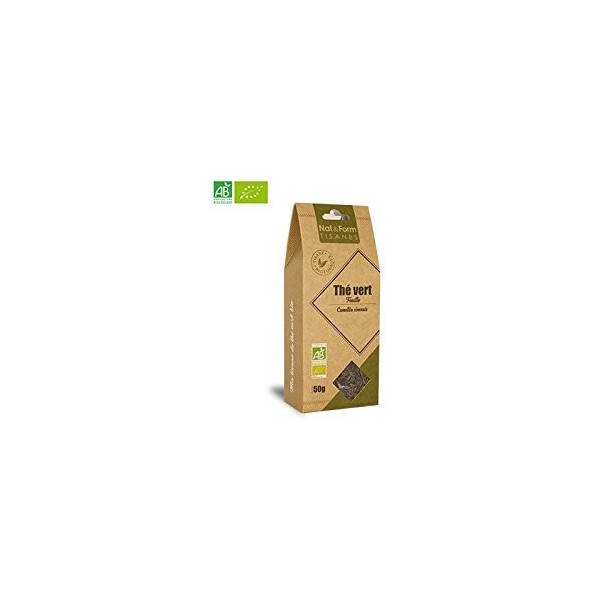 Tisane Thé Vert Feuille Bio 50g Nat&Form