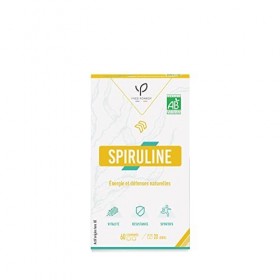 Spiruline bio - Fortifiant - Etat de Fatigue - 60 comprimés - fabriqué en France - vegan - Yves Ponroy