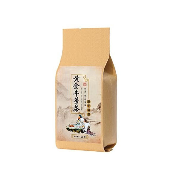 Azusumi 30 Sachets de thé de Racine de Bardane Tisane Biologique Chinoise avec Papier Filtre en épi de Maïs Cadeau Parfait po
