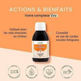 HERBALGEM - Sirop Des Chantres - Éclat Voix - Pour Les Cordes Vocales - Enrichi Aux Bourgeons - Recette Traditionnelle - Cert
