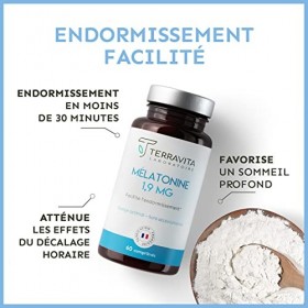 MÉLATONINE FLASH 1,9 MG par Comprimé | Pure et Efficace avec Dosage Maximal | Sommeil Réparateur | Endormissement Rapide | Je