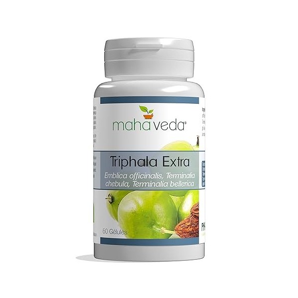 TRIPHALA EXTRA - Extrait de Triphala - Gélules Triphala Titrés à 45% de Tannins - Complément Alimentaire Foie et Transit Inte