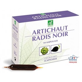Laboratoires Ilapharm - ARTICHAUT RADIS NOIR BIO - Détox-Draineur - Boîte de 10 ampoules