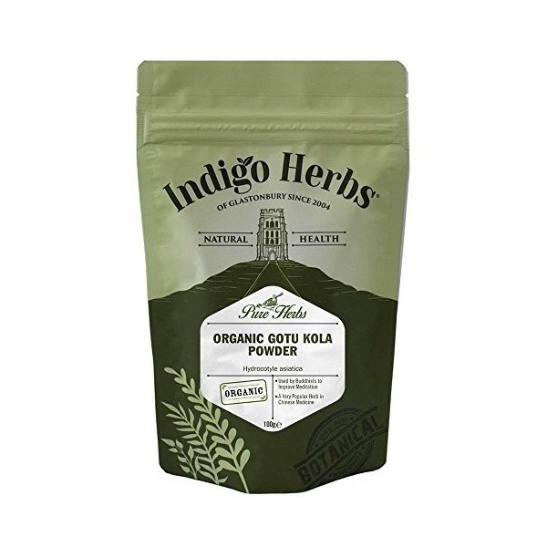 Indigo Herbs Gotu Kola Centella asiatica Bio en poudre 100g